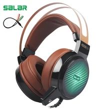 Salar C13 Gaming Headset Wired PC Stereo Earphones Headphones with Microphone for computer Gamer headphone