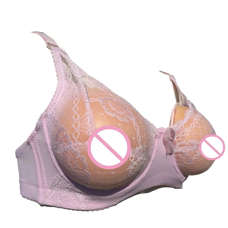 2-in-1 Silicone Breasts with Mesh Pockets Bra Set Artificial Inserts Form  Water Drops Fake Breast for Cosplay Mastectomy Cross Dressing A-EE Cup  (Colour: Black, Size: Ee Cup) : : Fashion