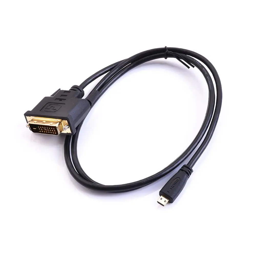 6FT 1,8 м микро HDMI мужчина к Micro HDMI DVI DVI-D DVI 24+ 1 штырь, кабель для EVO Asus T100TA ME302C и Другое