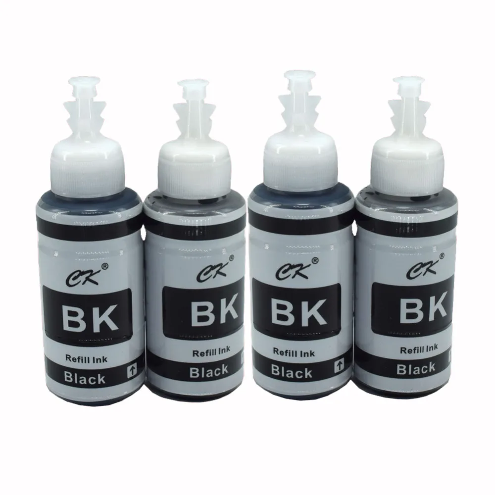CK 4 Black Printer Refill Ink 4BK For Epson Printer L355 L350 L362 L366