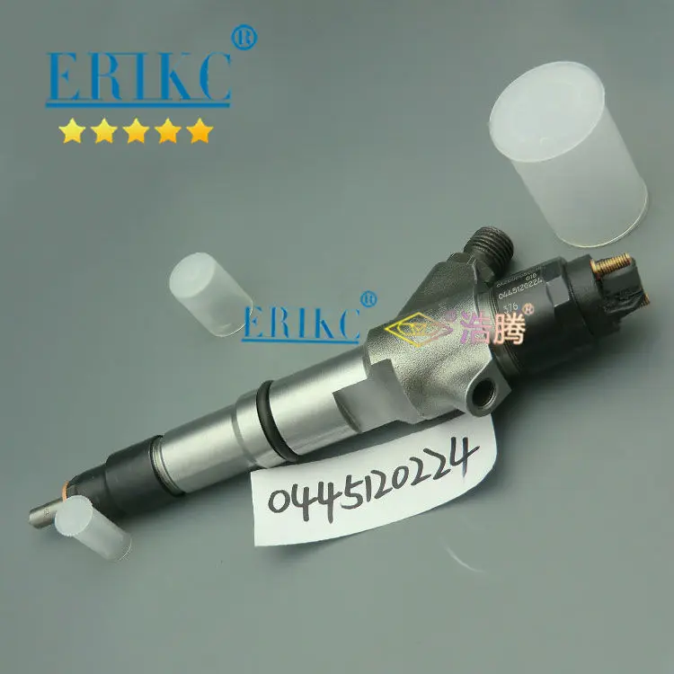 ^Cheap ERIKC 0445120224 Auto Injector 0 445 120 224 CRIN Diesel Complete Injection Nozzle For Bosch 612600080618 Delong WD10 Engine