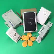 DIY комплект контроля доступа RFID Управление доступом по карточкам бесконтактного считывания система безопасности комплект+ Fail Safe без электрического замка удара+ блок питания