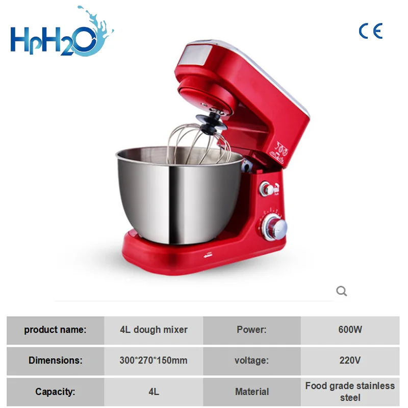 Commercial electric planetary food mixer machine blender spiral bread dough mixer egg beater with dough hook removable bowl