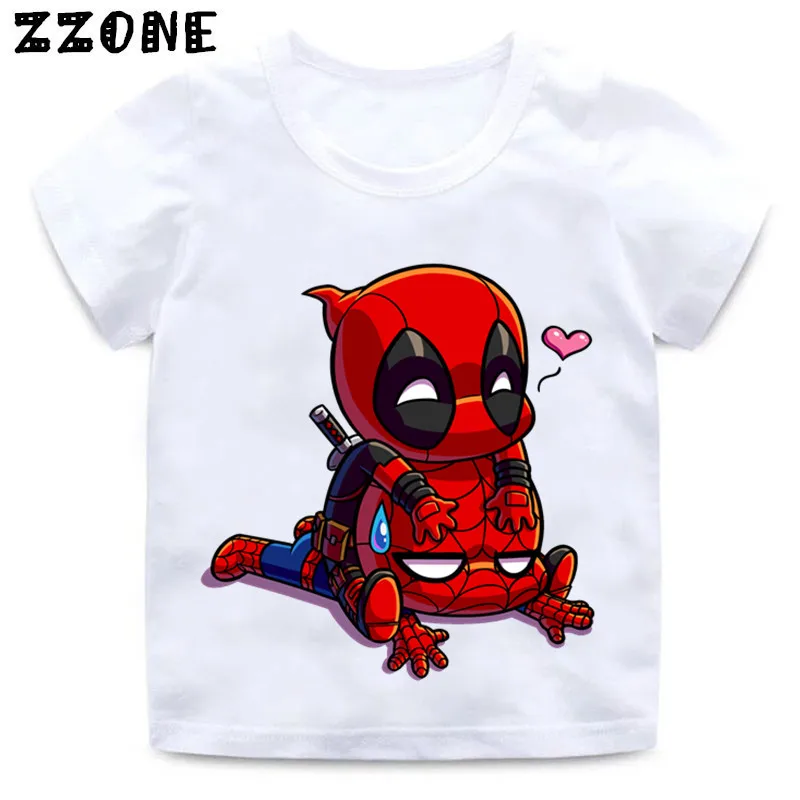 BNWT la increíble spidermerc Spiderman Deadpool Mash Up Camiseta Niño 3-15 años