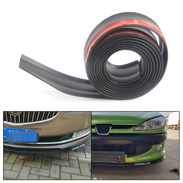 2,5 cm Auto Protector Front Lip Splitter Auto Aufkleber Körper Kit Spoiler  Stoßstangen Valance Kinn Auto Gummi Streifen 60mm Breite - AliExpress