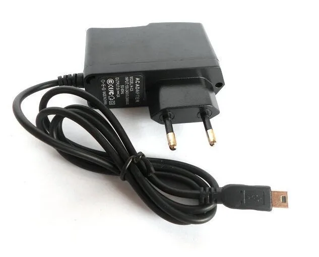 

Mini USB EU Plug Home Wall Charger Power Adapter Cord For GPS Navigator