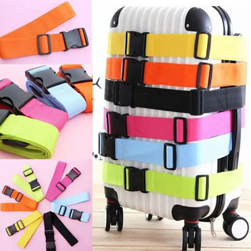 

Travel Elastic Luggage Straps Adjustable Strap Travel Luggage Belt Suitcase Strap New Brand Candy Color