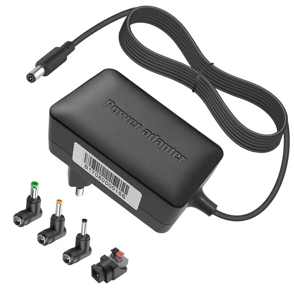 

BERLS AC Adapter, 12V 2A Universal Power Cord for External Hard Refunk, Laptop, Printer, Scanner, Fax, TFT, External DD, LED