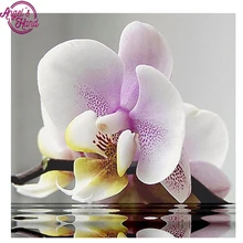 Полный квадратный алмаз 5D DIY алмазная живопись фото на заказ цветы магнолии 3D Вышивка крестом, мозаичный Декор Рождество