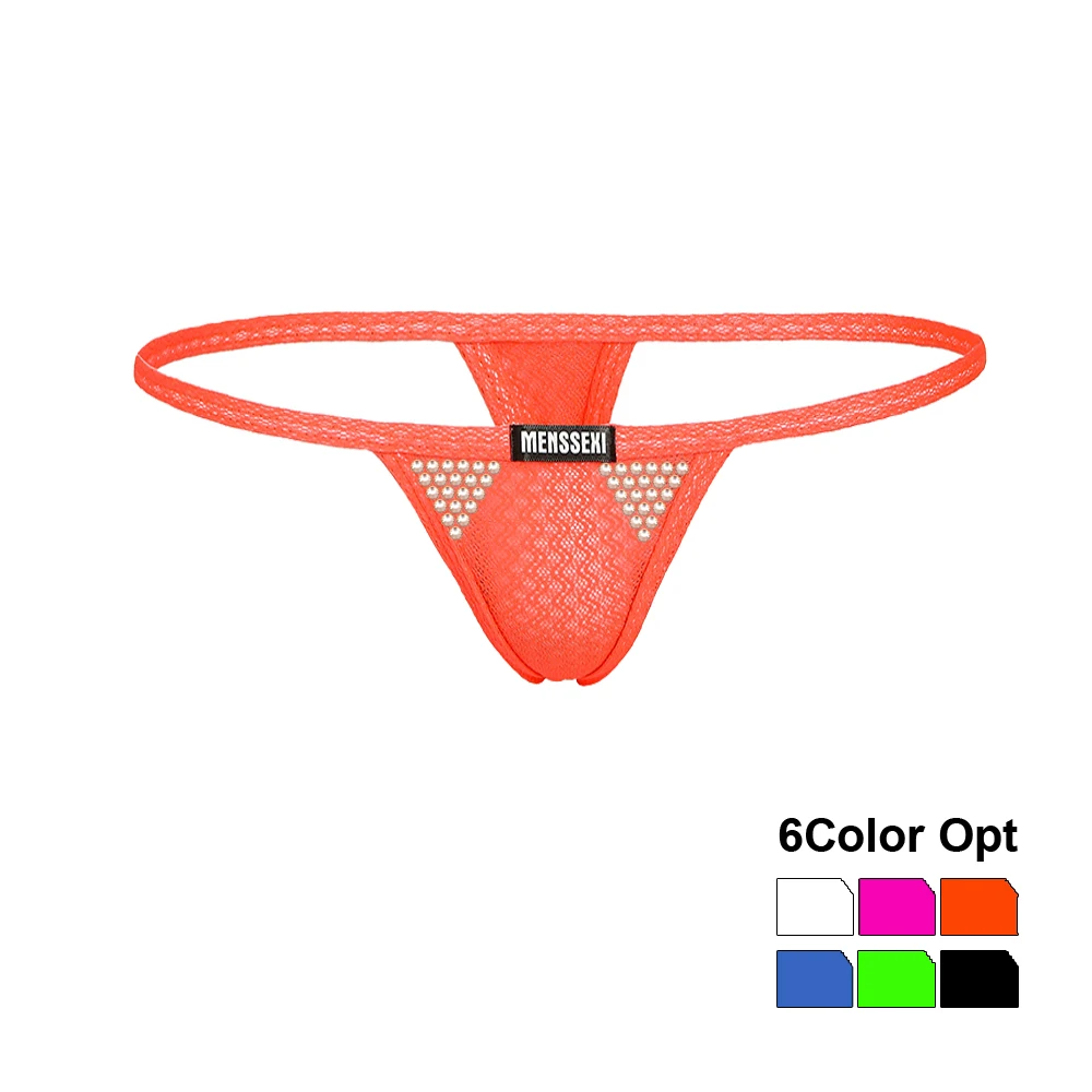 

Mens Underwear Boxer Briefs Jockstrap Thongs G Strings Erotic Transparent Jocks Tanga Underpants Shorts Sexy T-back Defg Beads