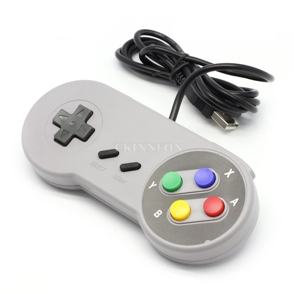 

DHL 100PCS Retro USB Controller Gamepad For SNES Windows PC Replacement Famicom