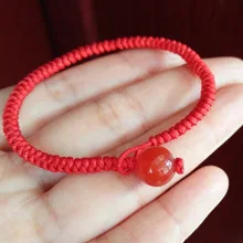 Китайский стиль, тканый, благоприятный красный шнурок, красный шнур, ручное плетение, для мужчин и женщин, пары, браслеты