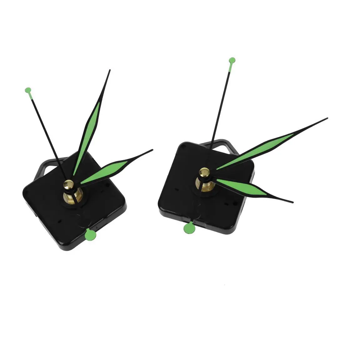 2pcs Luminous Hands DIY Quartz Clock Spindle Movement Mechanism Repair Tool Kit