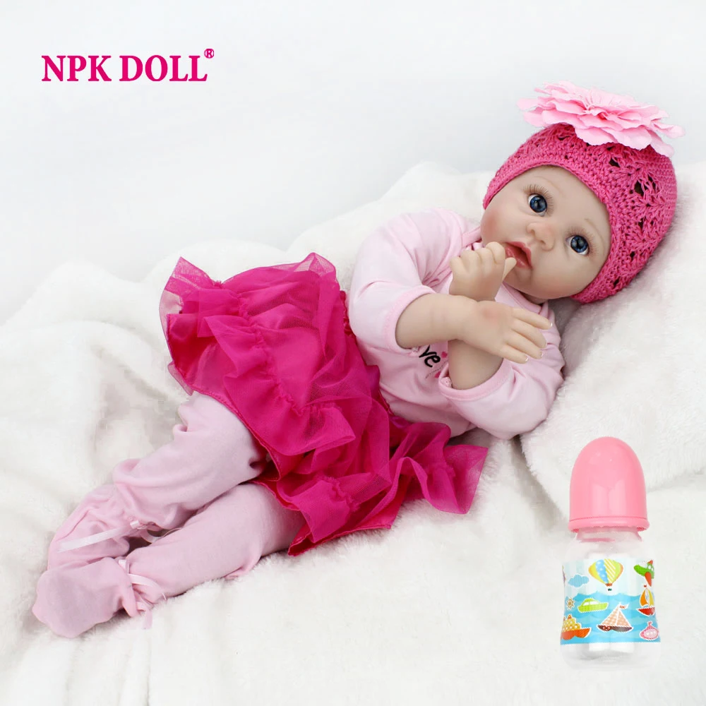 NPKDOLL 22 &quot55 см Ручной куклы реборн Reborn Lifelike Мягкие Силиконовые Baby Куклы Для