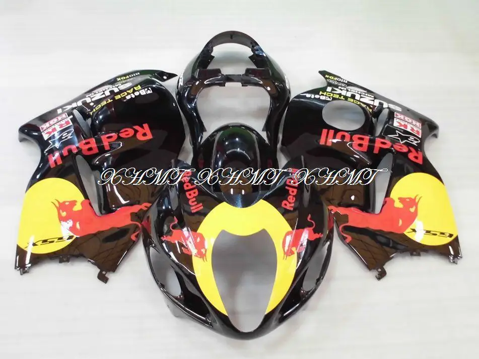 97 - 07 GSXR 1300 2006 Body Kits Black Red-Bu-ll HAYABUSA Bodywork 05 06 compression moulding XHMT |