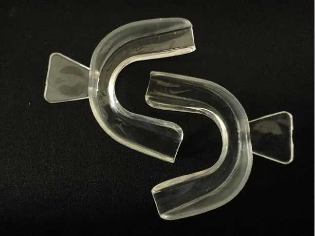 

Free shipping 200 pieces/lot hot selling teeth whitening mouth guard,thermoforming dental trays