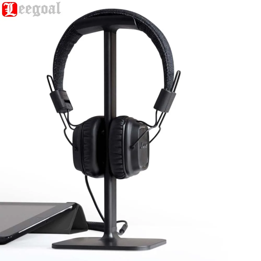 

Headphone Stand Headset Holder Earphone Stand Aluminum Supporting Bar Flexible Headrest ABS Solid Base for All Headphones Size