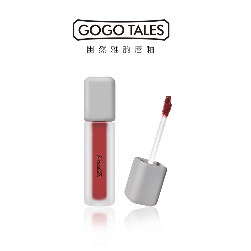 Gogo tales velvet matte lip gloss 5g 6 colors sexy red rose pigment waterproof long lasting pumpkin lip tint tattoo BN150 Gogo tales velvet matte lip gloss 5g 6 colors sexy red rose pigment waterproof long lasting pumpkin lip tint tattoo BN150