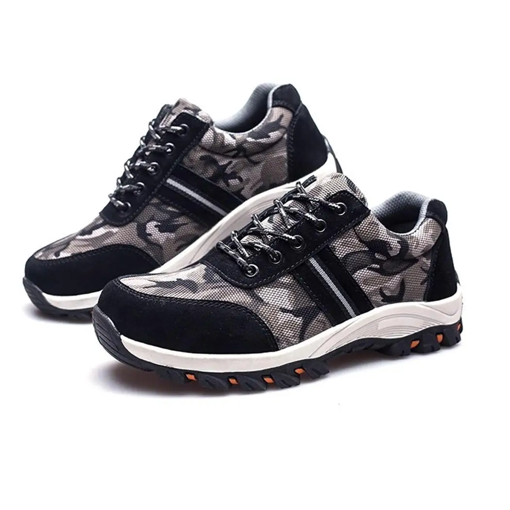 

Unisex Safety Steel Camouflage Toe Puncture Proof Labor Insurance Shoes