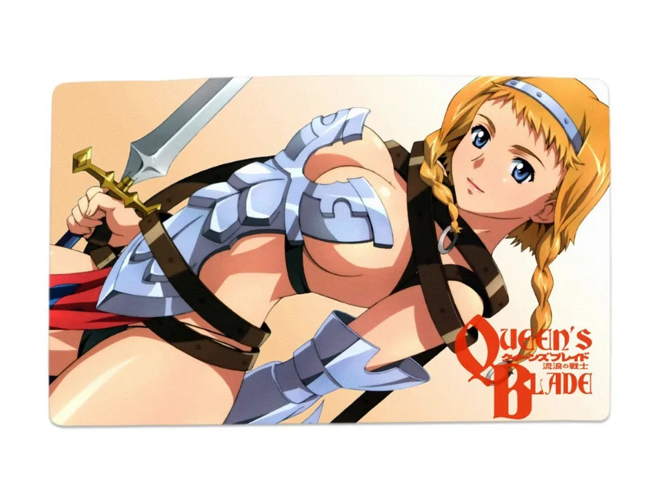 Queen S Blade Anime Characters Exiled Warrior Leina Reina 1 Large Desk Mouse Pad Table Play Mat Custom Pad Pad Eye Pad Jackmat Yoga Aliexpress