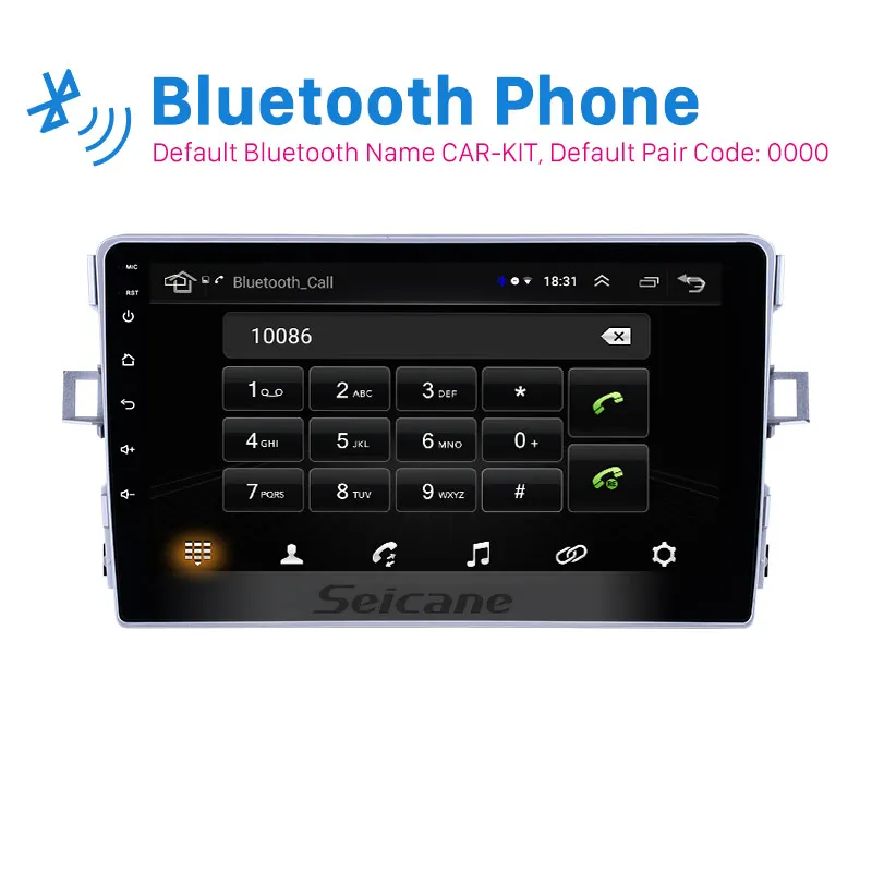 

Seicane car multimedia player 9" 2din Android 8.1 for Toyota Verso 2011 2012 2013 2014 2015 2016 Head unit Radio GPS Navigation