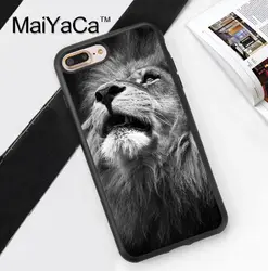 MaiYaCa Majestic Лев портрет животных чехол для iphone X XR XS MAX 6 6 S 7 8 плюс 5 5S SE крышка Fundas