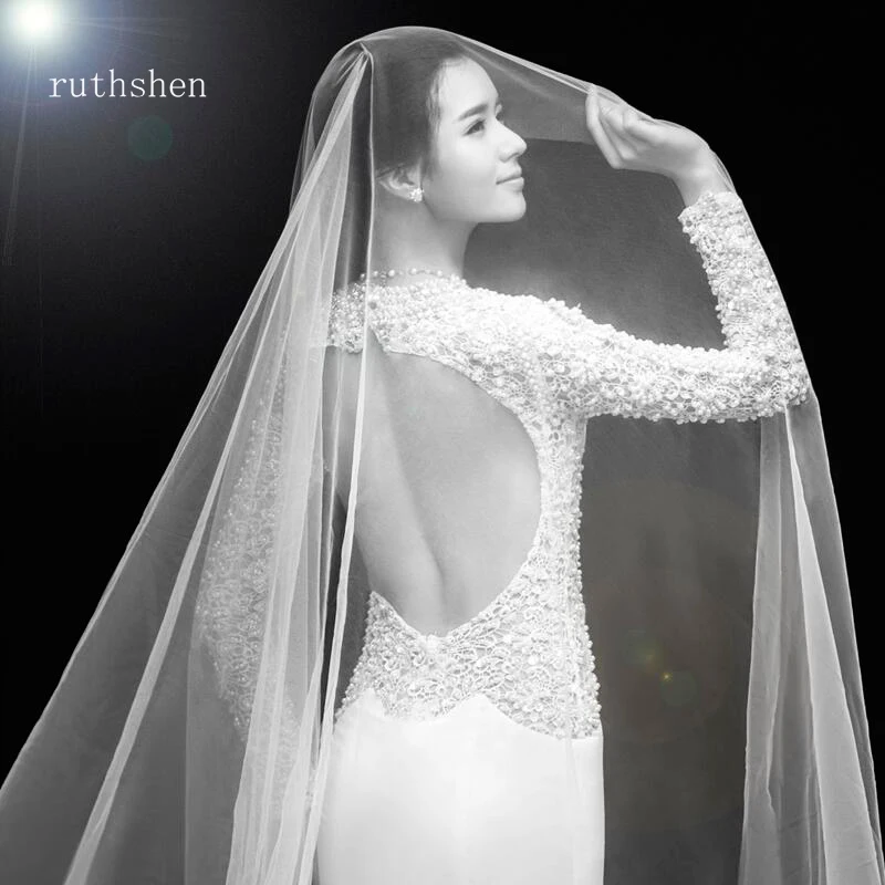 Cathedral Length Wedding Veils 3m or 5m White / ivory  Long Bridal Veil  hot Bride Accessories