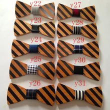 Рубашка галстук Для мужчин Дизайн модные роскошные дерева ручной работы галстук-бабочка S Боути Бабочка Галстуки для Для мужчин геометрические деревянные галстук-бабочка