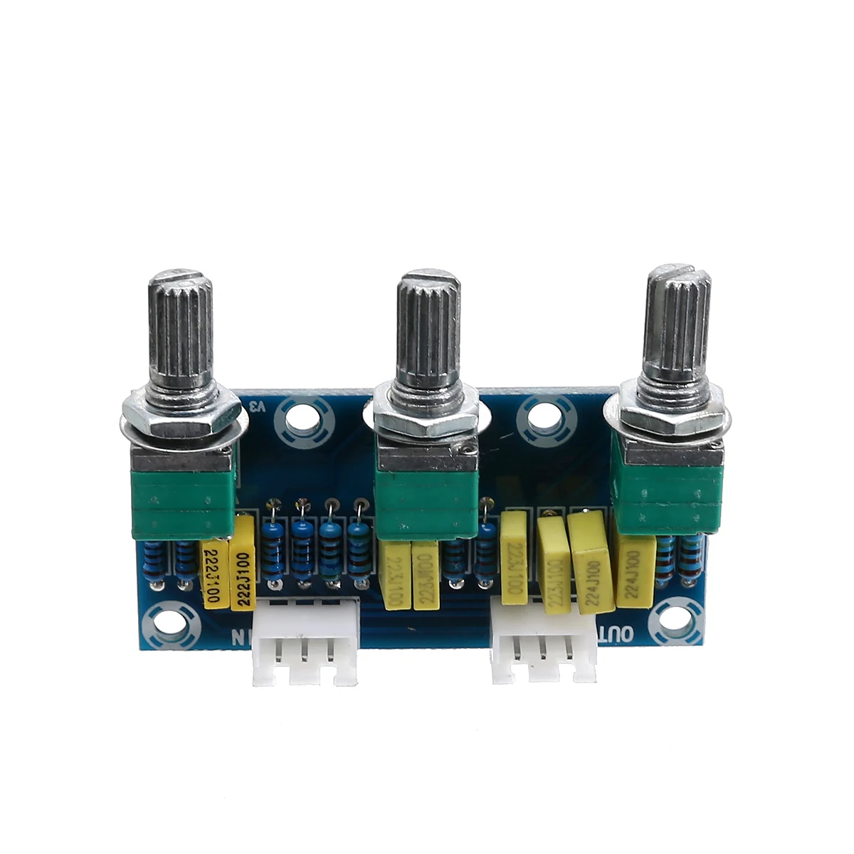 XH-M802 HiFi Amplifier Passive Tone Board Treble Bass Volume Control Preamplifier Board 2 Channels Amplifier Panel Sound Palette