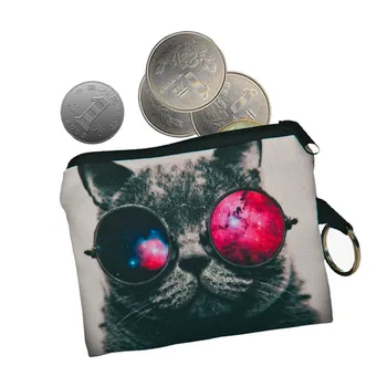 

70PCS / LOT Girl Purse Coin Simple Zipper Wallet Cute Women Coin Purse 3D Animal Printed Wallets Card Holder Bag Wholesale