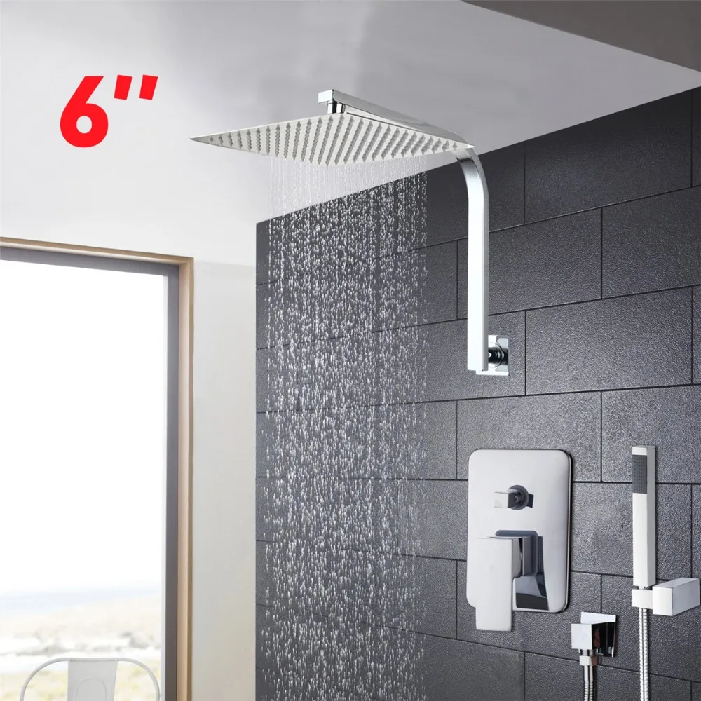 Buy Luxury Bathroom Bath Shower Faucet Set 6 Inch