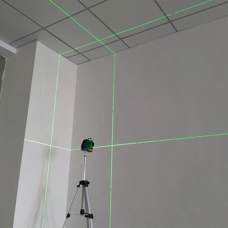 XEAS Профессиональный 3D 12 линий зеленый лазерный уровень самонивелирующийся 360 горизонтальный и вертикальный крест зеленый лазерный луч линии 532 нм, 30 мВт