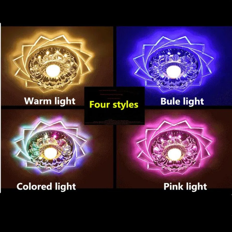 

New four color light led crystal Chandeliers led lamps High-power 5W led chandelier lighting led lustre light pendant/droplight