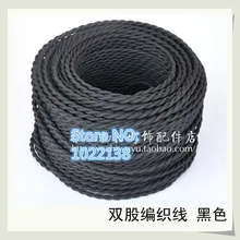 10 метров 2x0,75 мм2 серый винтажный витой Электрический провод текстильный кабель винтажный подвесной светильник