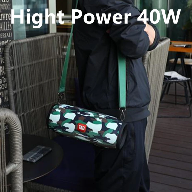 

TG118 Portable Outdoor Column High Power Wireless Bluetooth Speaker with Subwoofer for Notebook FM phone Music Center Theater
