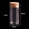 15ml/25ml/30ml/35ml/40ml/50ml/60ml Small Test Tube with Cork Stopper Bottles Jars Vials DIY Craft 24pieces ► Photo 3/6