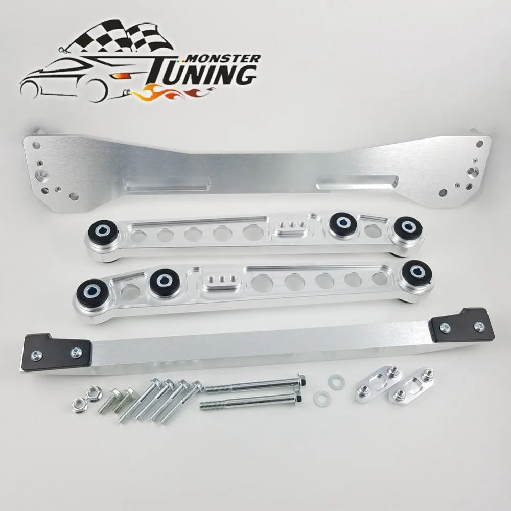 

Tuning Monster Rear Subframe Brace+Lower Control Arms LCA + Rear Lower Tie Bar Combo Set For Honda Civic 1996-2000 EK With Logo