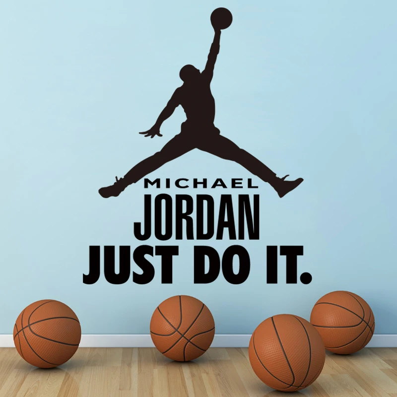 Good quality new Art Design home decor basketball Michael Vinyl Wall