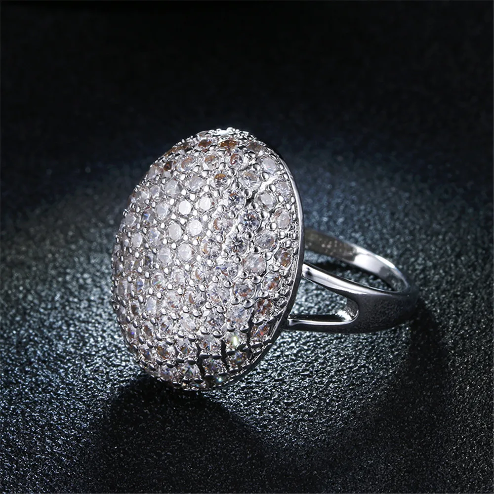 Bella обручальные кольца для женщин 925 пробы серебро AAA стразы ювелирные изделия Аксессуары Панк Bague подарки DD043