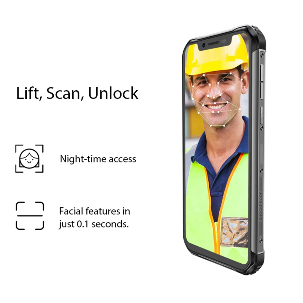 Мобильный телефон Blackview BV9600 водонепроницаемый Helio P70 на базе Android 9.0 4 ГБ+64 ГБ AMOLED