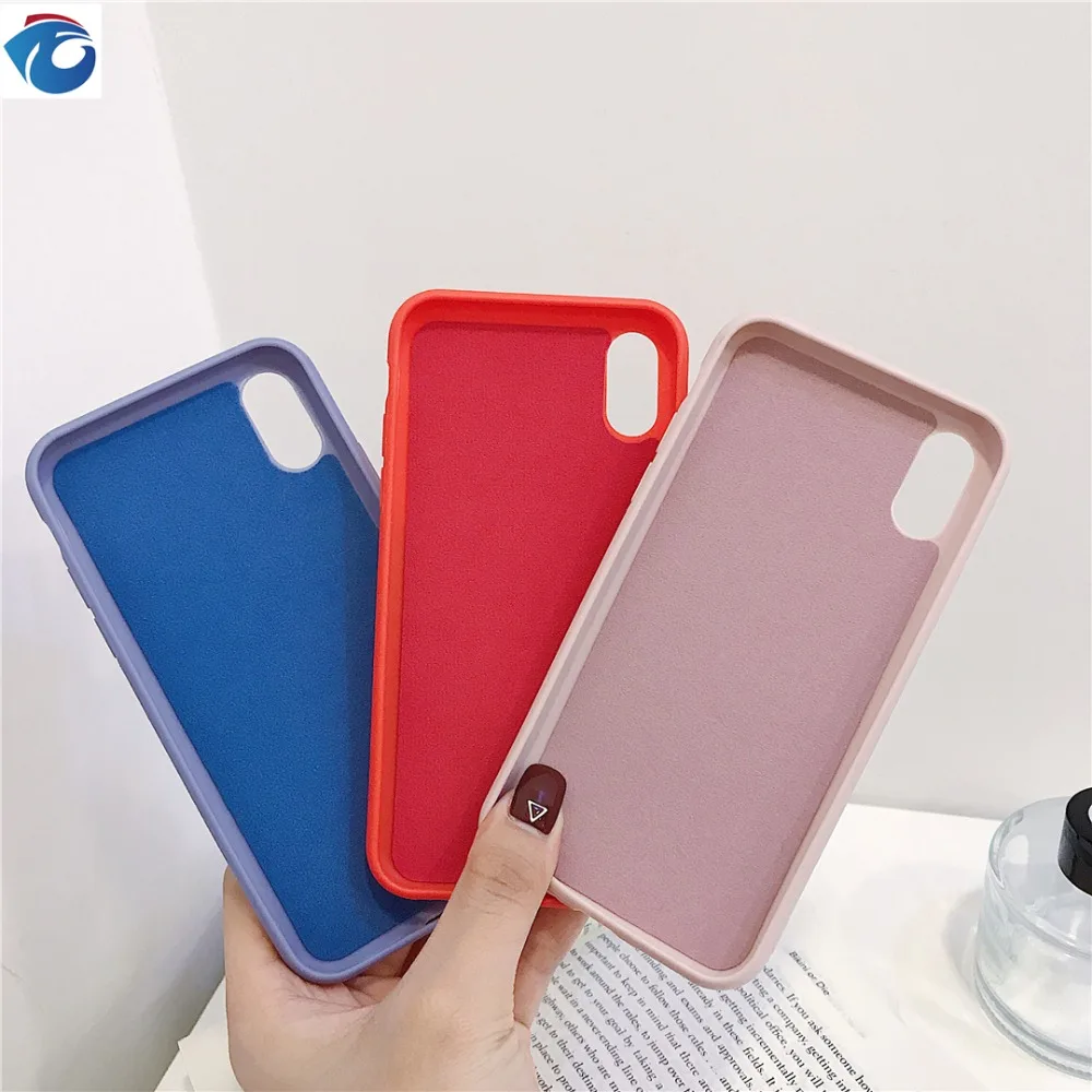 HUANQING Luxury Liquid Silicone Case For iPhone 7 6 Plus Phone Cover for Apple iPhone 8 6s Plus X XS XS MAX XR Protection Phone Case15