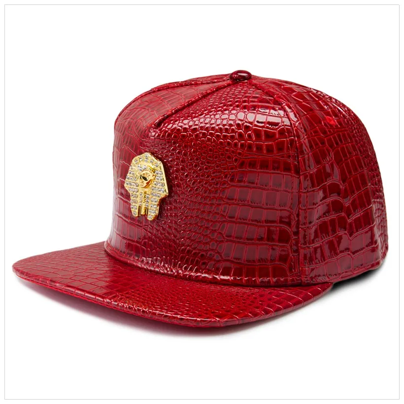NYUK бренда небольшой Фараона логотип Бейсбол шляпа бейсболка Хорошее качество Мода из искусственной кожи с регулируемым размером хип-хоп Для женщин Для мужчин 4 цвета