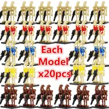 Atacado 100 Legoingly pçs/lote Star Wars Batalha Droid Figura Starwars Modelo Conjunto kits de Blocos de Construção de Tijolos Brinquedos para As Crianças