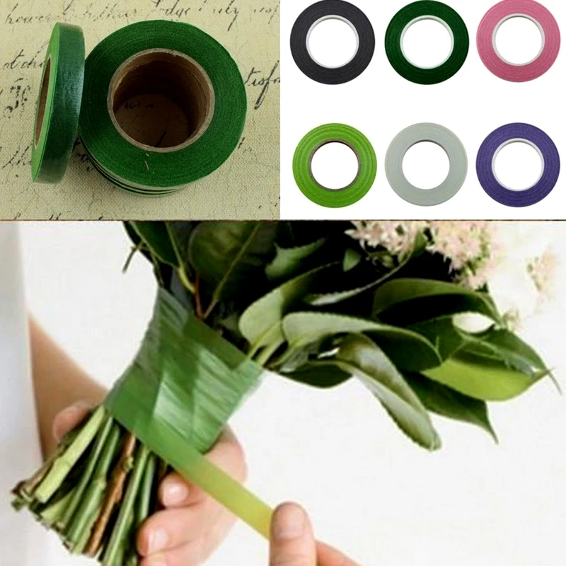 

Fashion 30yards Florist Floral Stem Garland Tapes Artificial Flower Stamen Wrap Decor DIY Wreath Floral Crafts