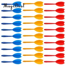30 шт. ABS многоцветный Профессиональный хвостовик для Дартс Прочный вал полеты набор комбо 70 мм красный желтый синий дартс аксессуары Замена