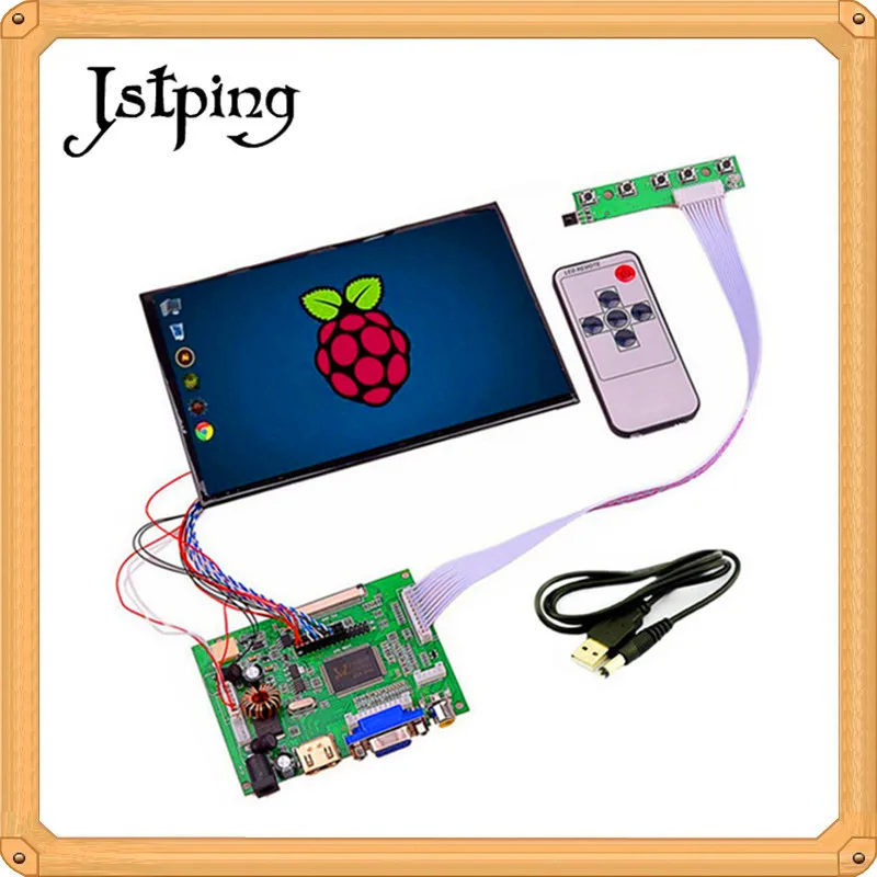 Jstping 7 inch HD 1280*800 tablet LCD display screen N070ICG-LD1 Driver Board Monitor Input for Raspberry Pi HDMI VGA 2AV LVDS Jstping 7 inch HD 1280*800 tablet LCD display screen N070ICG-LD1 Driver Board Monitor Input for Raspberry Pi HDMI VGA 2AV LVDS