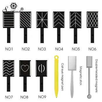 

Saviland 15 Stijlen Extra Terke Magneet Cat Eye Gel Polish Voor UV Schilderen Gel 3D Kat Ogen Effect Magnetische Pen