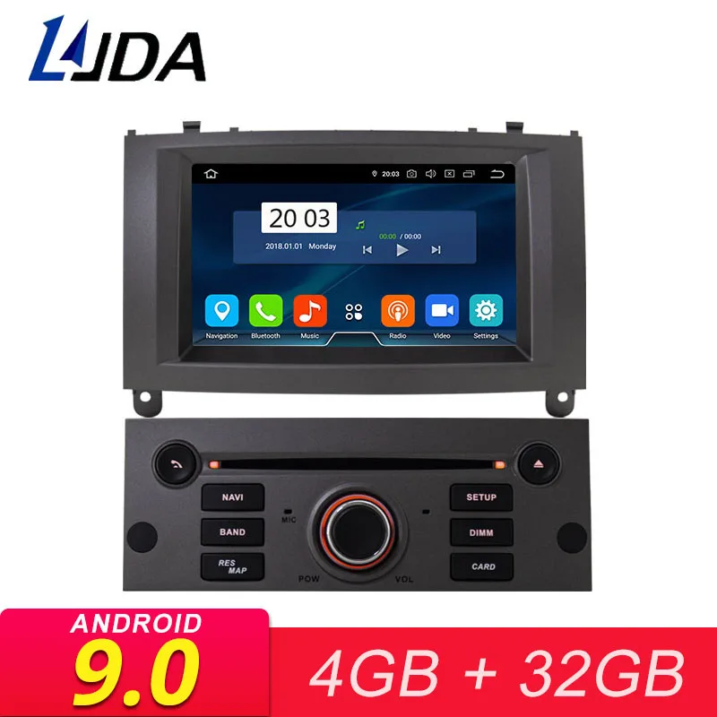 Sale LJDA 1 Din Octa Cores Auto Radio Android 9.0 Car DVD Player For PEUGEOT 407 GPS Navigation Radio 4G+32G Stereo Multimedia WIFI 0 Sale LJDA 1 Din Octa Cores Auto Radio Android 9.0 Car DVD Player For PEUGEOT 407 GPS Navigation Radio 4G+32G Stereo Multimedia WIFI 0