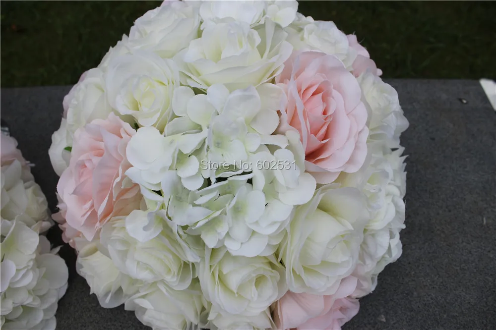 SPR розовый белый горячая распродажа 10 шт/партия свадебный стол цветок шар украшение свадебный дорожный свинец искусственный