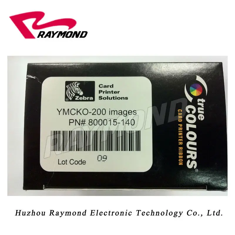 Оригинальная цветная лента с принтом Зебра 800015-140 YMCKO 200 для использования